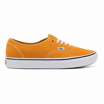 Női Vans Suede ComfyCush Authentic Tornacipő VA1084379 Sárga/Fehér